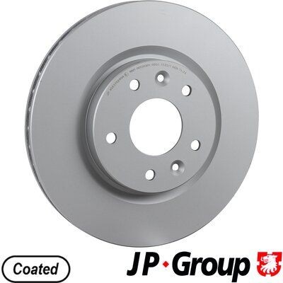 JP GROUP Front Axle, 296x26mm, 5, internally vented, Coated Ø: 296mm, Num. of holes: 5, Brake Disc Thickness: 26mm Brake rotor 4063102400 buy
