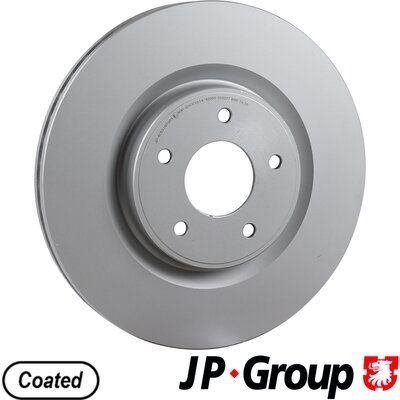JP GROUP Front Axle, 320x28mm, 5, internally vented, Coated Ø: 320mm, Num. of holes: 5, Brake Disc Thickness: 28mm Brake rotor 4063102500 buy