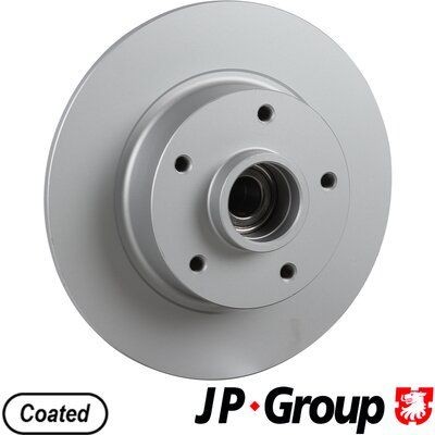 JP GROUP Rear Axle, 260x8mm, 5, solid Ø: 260mm, Num. of holes: 5, Brake Disc Thickness: 8mm Brake rotor 4363203000 buy