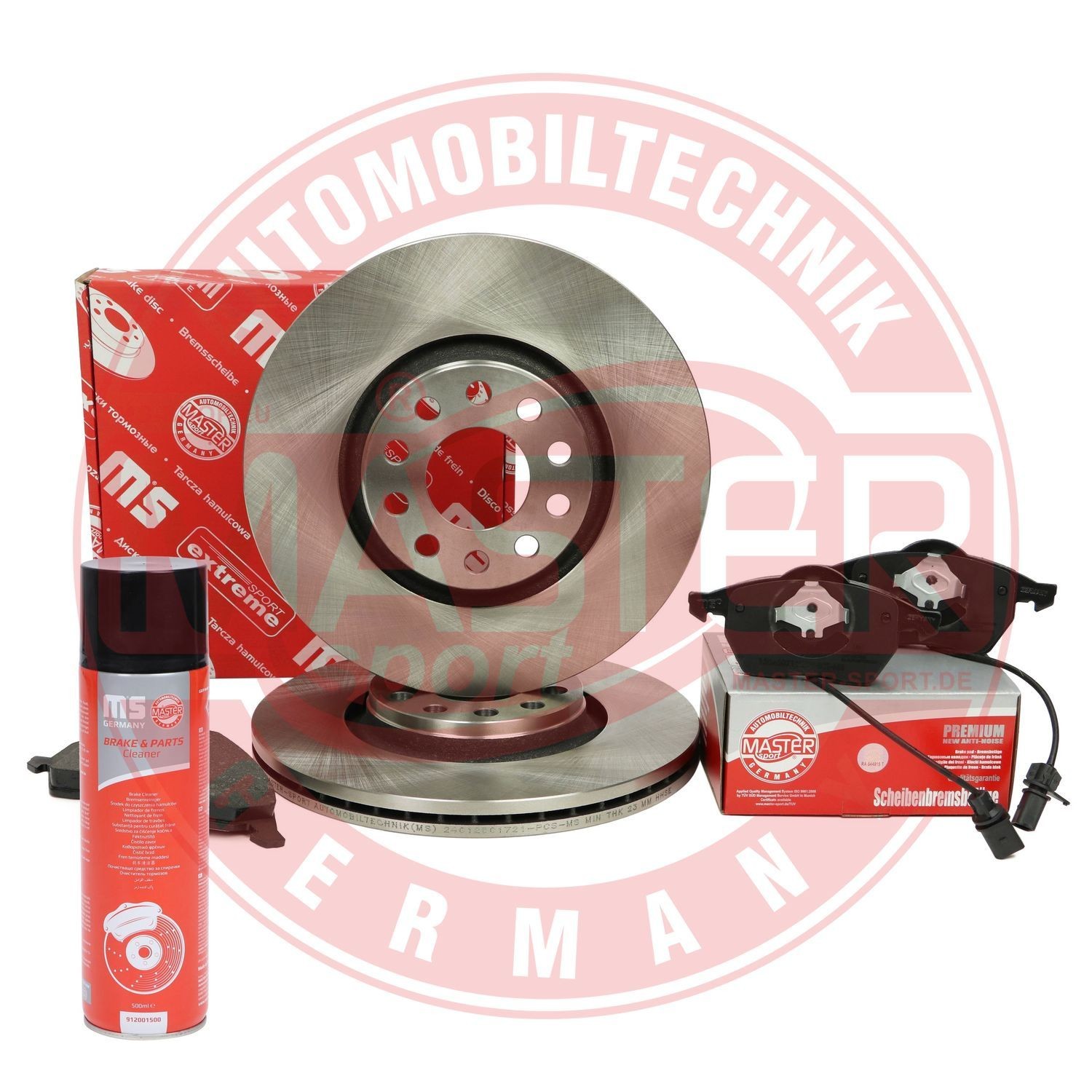 202501720 MASTER-SPORT Front Axle, Vented, incl. wear warning contact Ø: 312mm, Brake Disc Thickness: 25mm Brake discs and pads 202501720P buy