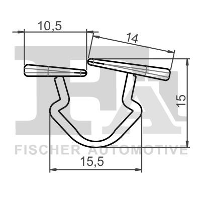 FA1 Clip, trim / protective strip 11-10016.5