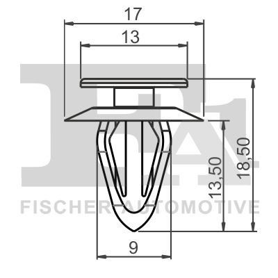 FA1 Clip, trim / protective strip 87-40001.5