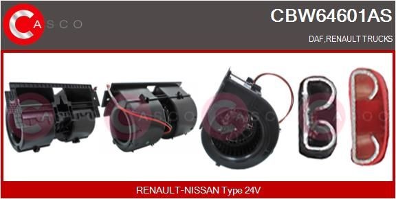 CASCO CBW64601AS Heater blower motor 5001 833 357