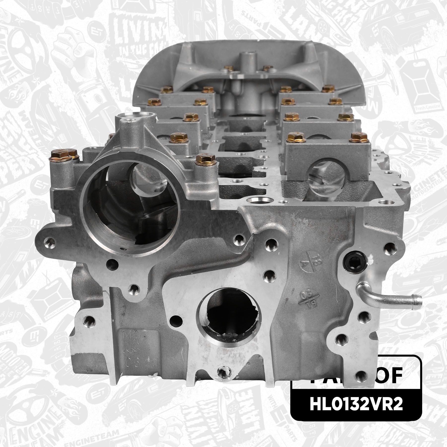 ET ENGINETEAM HL0132VR2 Cylinder Head with valves, with bolts, with camshaft(s)
