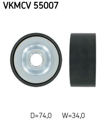 SKF Deflection / Guide Pulley, v-ribbed belt VKMCV 55007 buy