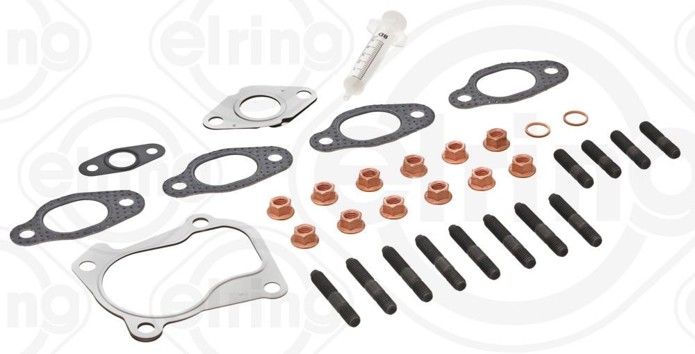 028 253 019 ELRING with gaskets/seals, with bolts/screws Mounting Kit, charger 735.570 buy