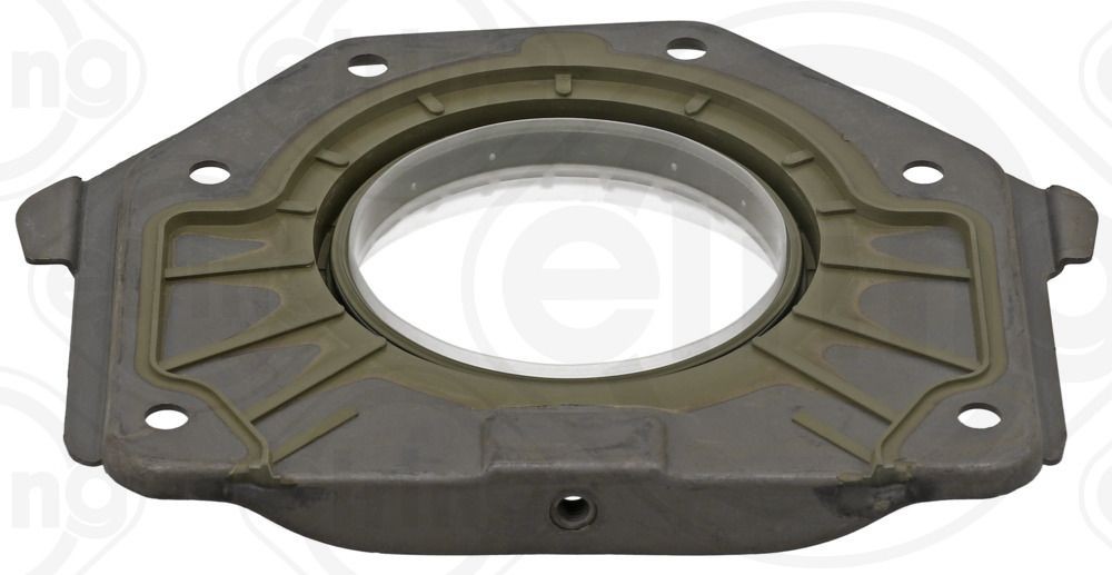 ELRING 375.320 Crankshaft seal with mounting sleeve, FPM (fluoride rubber), with housing