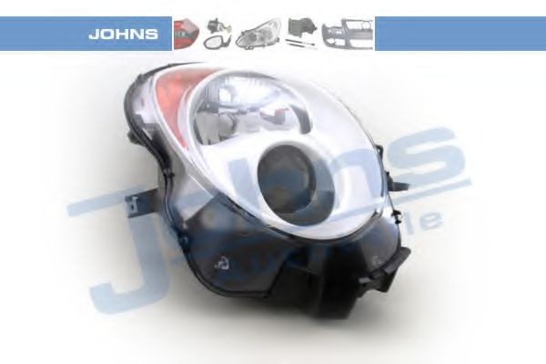 JOHNS Right, H7/H7, with motor for headlamp levelling Vehicle Equipment: for vehicles with headlight levelling (electric), Frame Colour: chrome Front lights 10 01 10 buy