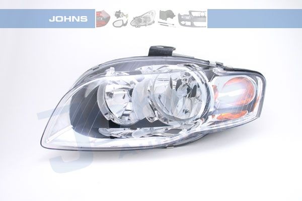 JOHNS 13 11 09 Headlight Left, H7/H7, yellow, with indicator, with motor for headlamp levelling