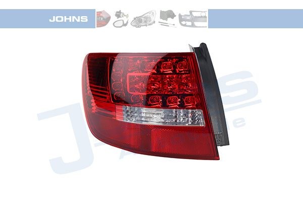 13 19 87-8 JOHNS Tail lights AUDI Left, Outer section, without bulb holder