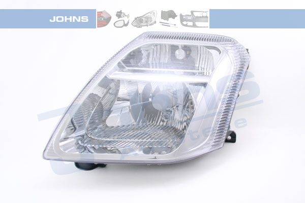 JOHNS 23 02 09 Headlight Left, H4, with indicator, with motor for headlamp levelling