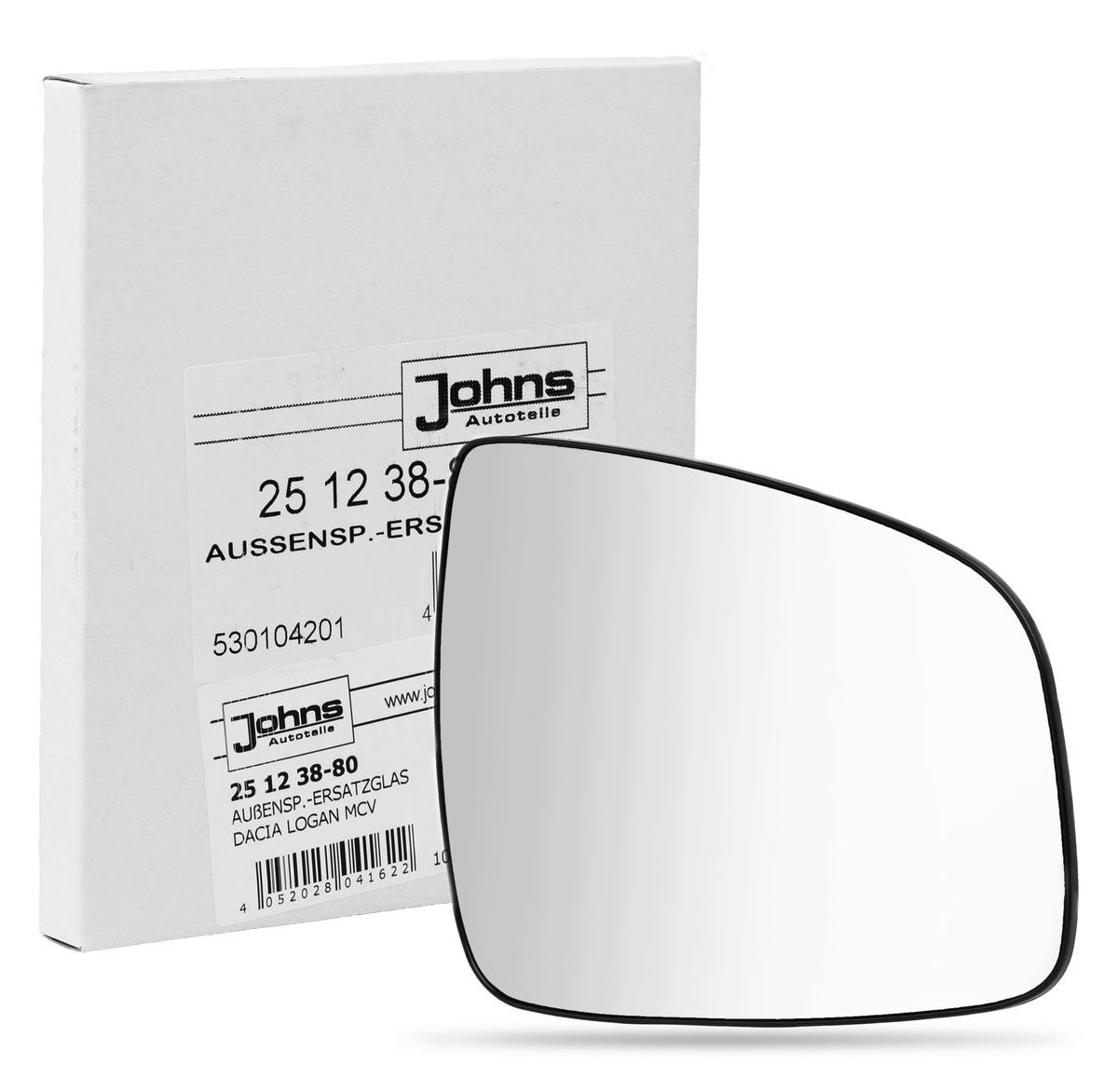 JOHNS Spiegelglas, Außenspiegel 25 12 38-80