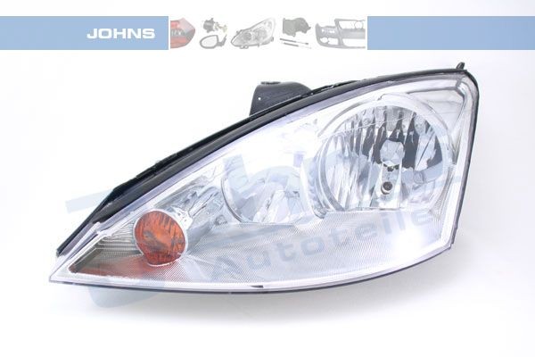 JOHNS 32 11 09-2 Headlight Left, H7, H1, yellow, with indicator, without motor for headlamp levelling