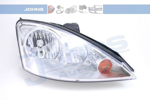 JOHNS 32 11 10-2 Headlight Right, H7, H1, yellow, with indicator, without motor for headlamp levelling