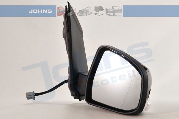 JOHNS 32 12 38-61 Wing mirror Right, for electric mirror adjustment, Aspherical, Heatable, primed