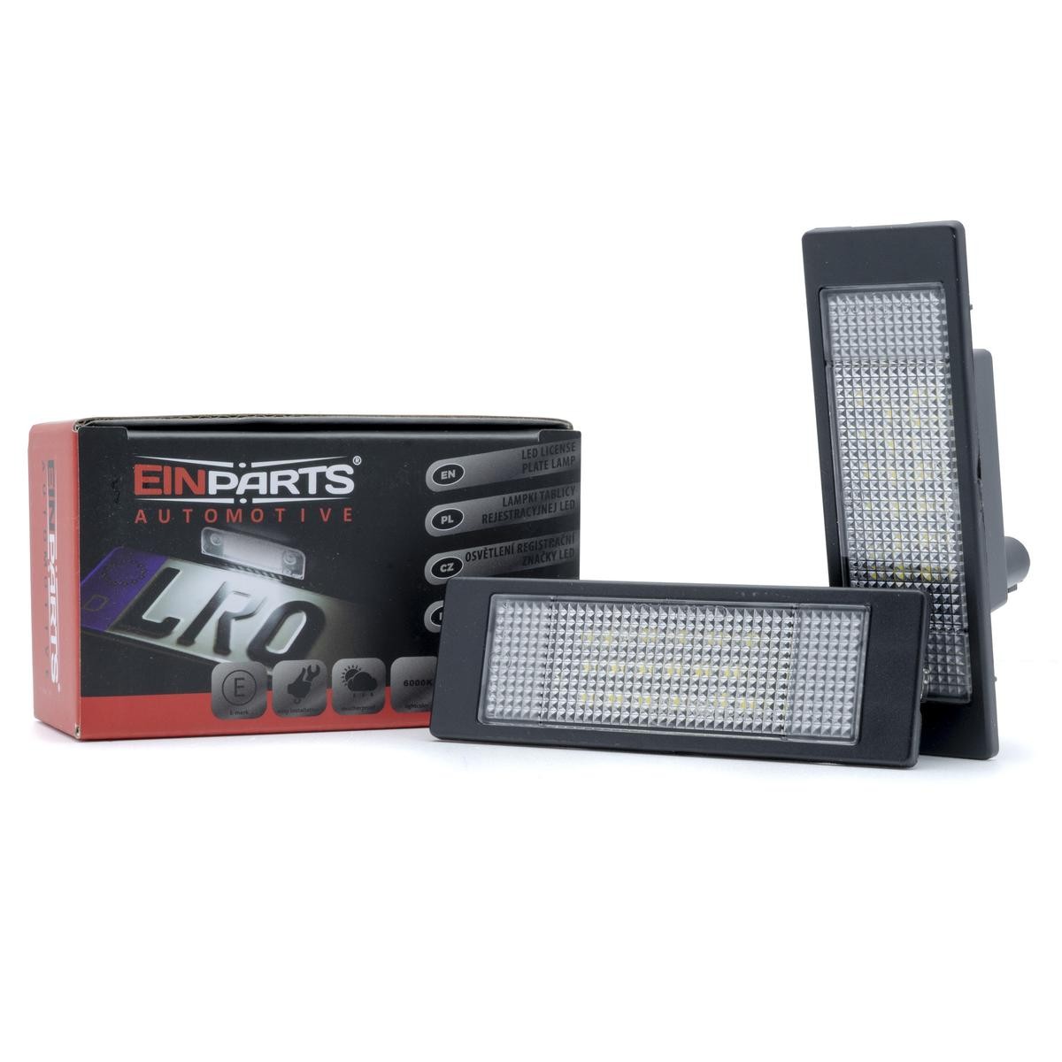 EINPARTS Licence Plate Light EP93 Opel ASTRA 2010