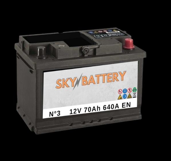 SKY-3 SKY BATTERY Car battery ALFA ROMEO 12V 70Ah 640A B13 Lead-acid battery