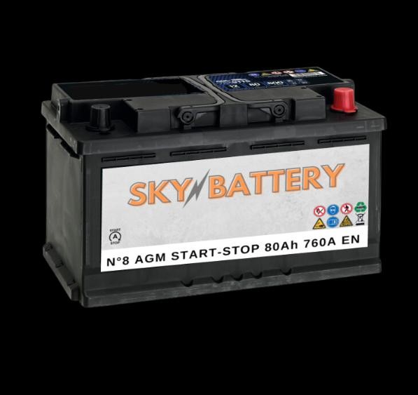 Original SKY BATTERY Starter battery SKY-8 for BMW 5 Series