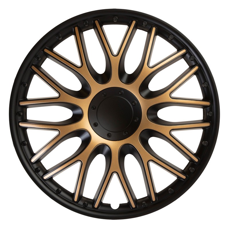 Car hubcaps gold J-TEC Orden J13563