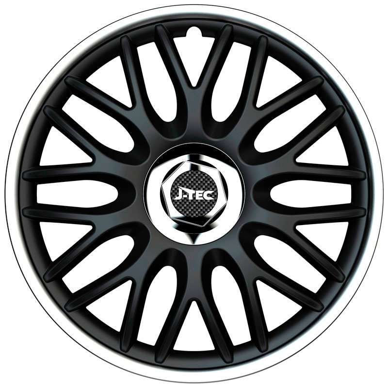 J-TEC Orden R 14 Inch black/silver, chrome Quantity Unit: Set Wheel trims J14520 buy