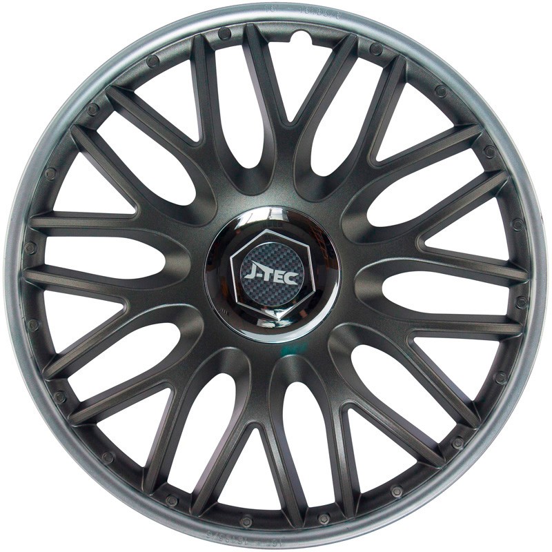 J-TEC Orden SR 14 Inch grey/silver, chrome Quantity Unit: Set Wheel trims J14584 buy