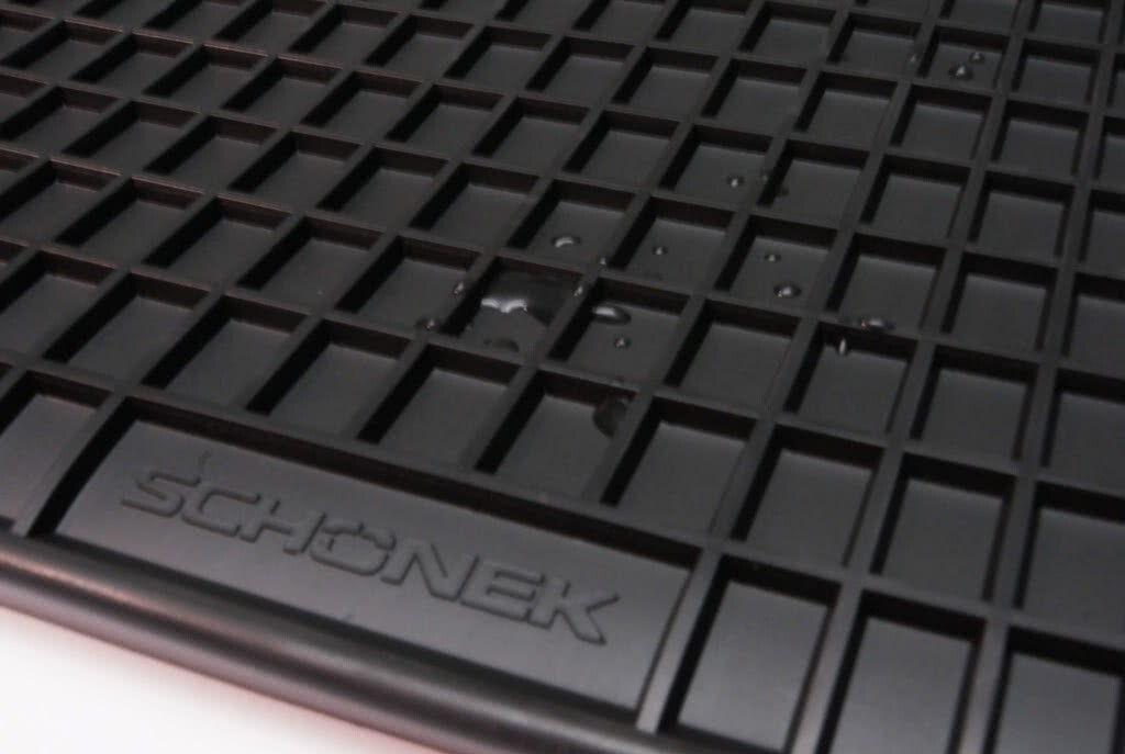 453494 SCHOENEK Floor mats SMART Rubber, Left Front, Quantity: 1, black