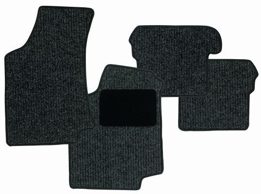 SCHOENEK 2.63333.4 Floor liners Textile, Front and Rear, Quantity: 4, black, Tailored