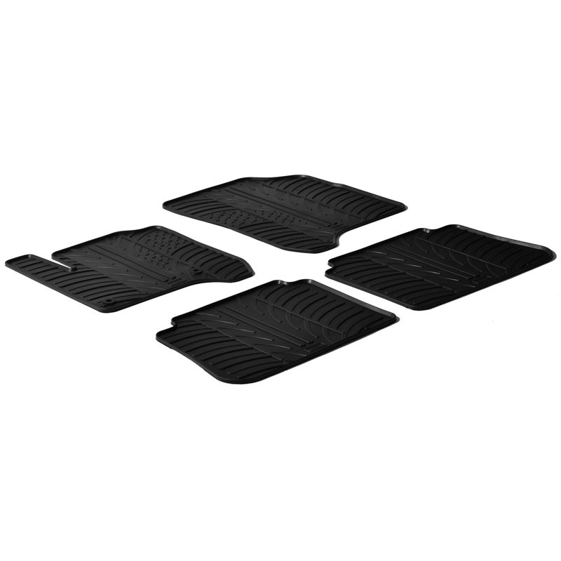 M MOTOS Tapis de sol caoutchouc pour Citroen C3 Picasso 2008-2017 Améliorez  Votre Confort de Voyage avec Le tapis noir antidérapant Auto 3D- tapis