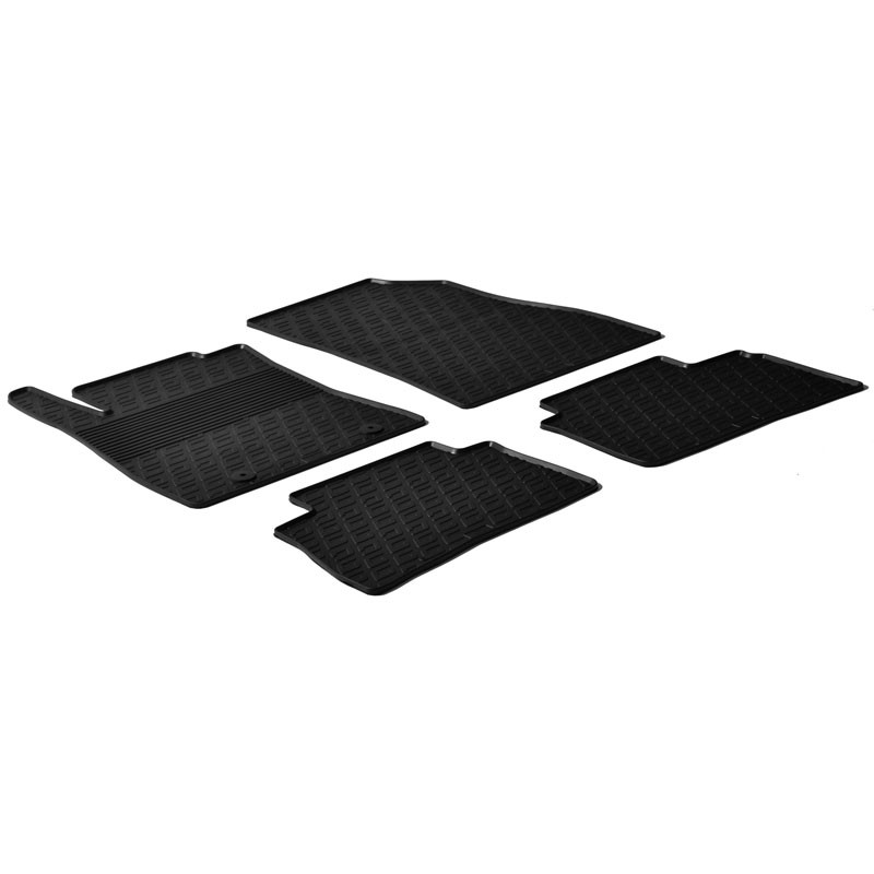 NIS65C CUSTOPOL Ensemble de tapis de sol Textile, avant et arrière,  Quantité: 4, noir, Sur mesure pour Nissan Juke F15 ▷ AUTODOC prix et avis