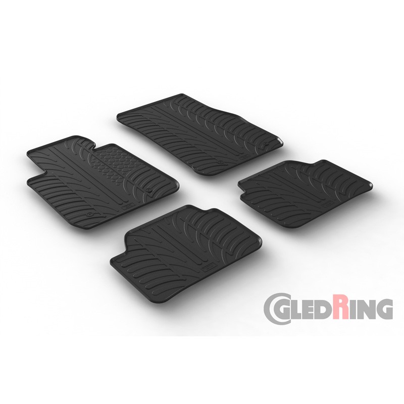 Gledring Foot mats rubber and textile 1 Hatchback (F40) new 0349