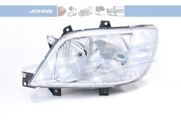 JOHNS 50 63 09-3 Headlight Left, H7, H1, with indicator, without front fog light, without motor for headlamp levelling
