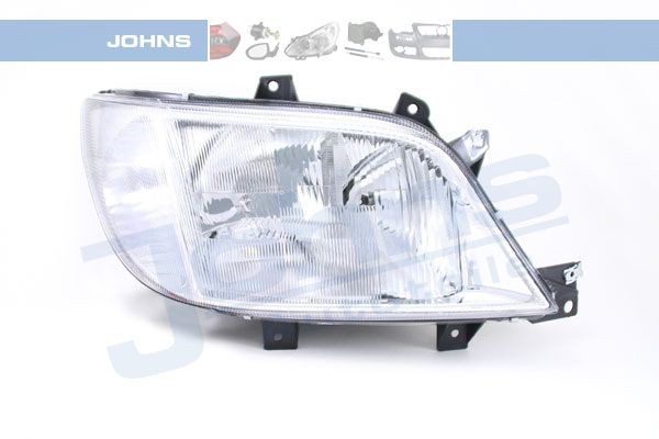 JOHNS 50 63 10-3 Headlight Right, H7, H1, with indicator, without front fog light, without motor for headlamp levelling