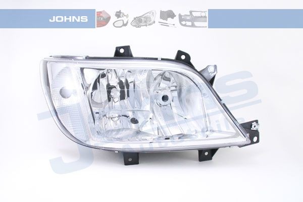 JOHNS 50 63 10-6 Headlight Right, H7, H3, with indicator, without front fog light, without motor for headlamp levelling