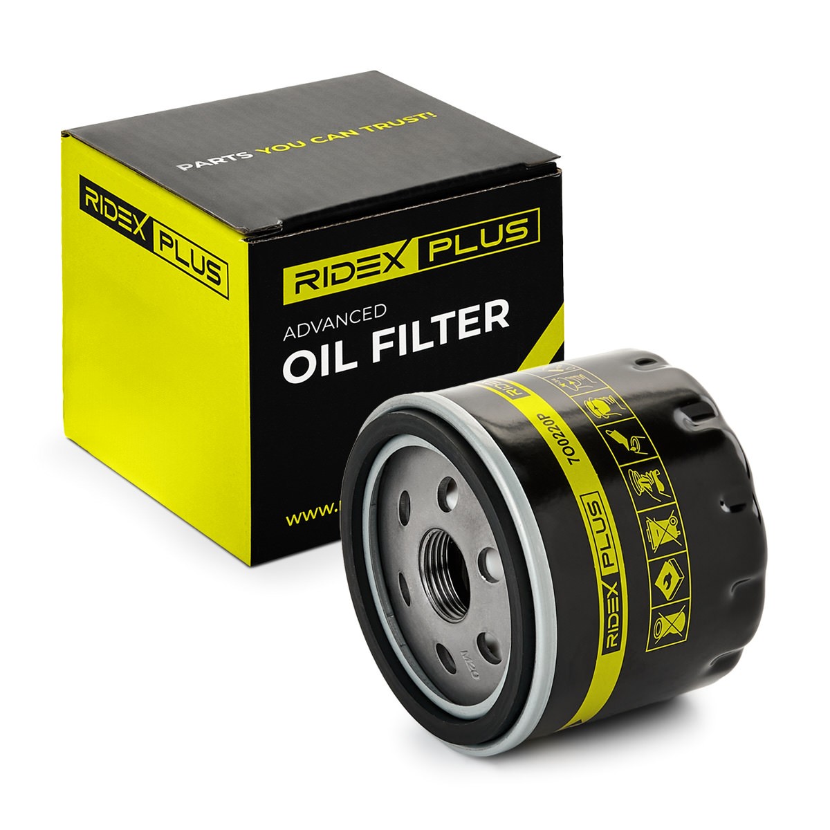 RIDEX PLUS Oljefilter OPEL,RENAULT,NISSAN 7O0220P 8200768927,8200867980,504091563 Motoroljefilter 8094872,93181255,15400RZ0G01,2995811,2811800310