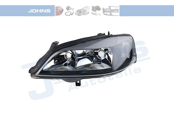 JOHNS Left, H7, HB3, with indicator, without motor for headlamp levelling Vehicle Equipment: for vehicles with headlight levelling (electric), Frame Colour: black Front lights 55 08 09-9 buy
