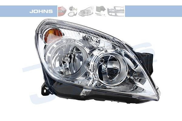 JOHNS 55 09 10-2 Headlight Right, H7, H1, with indicator, with motor for headlamp levelling