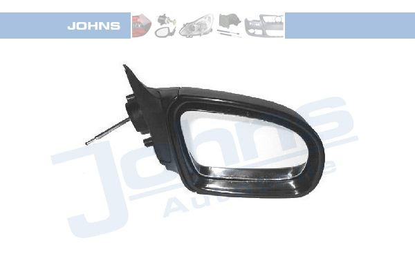 JOHNS 55 55 38-1 Wing mirror Right, black, Control: linkage, Convex