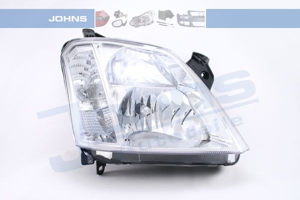 JOHNS 55 65 10 Headlight Right, H7, H1, with indicator, without motor for headlamp levelling