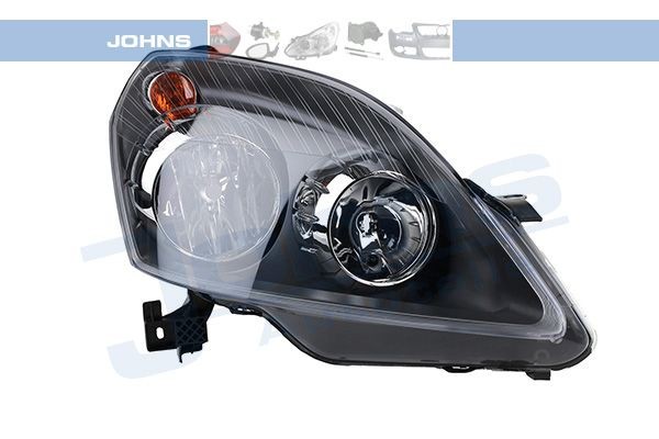 JOHNS 55 72 10 Headlight Right, H7, H1, with motor for headlamp levelling