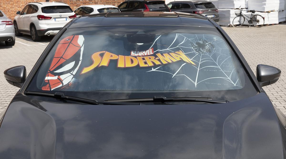 SPIDER-MAN 11175 Auto Sonnenschutz mehrfarbig, Aluminium