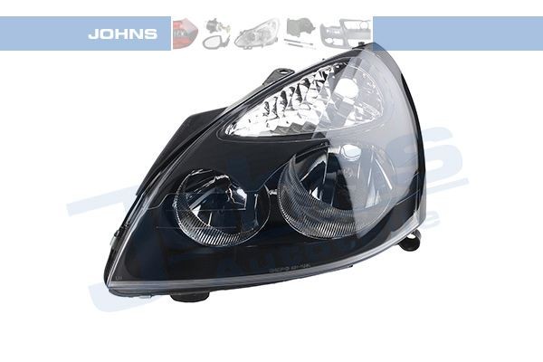JOHNS Left, H7, H1, with indicator, without motor for headlamp levelling Vehicle Equipment: for vehicles with headlight levelling (electric), Frame Colour: black Front lights 60 08 09-4 buy