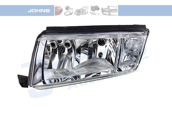 JOHNS 71 01 09 Headlight Left, H7, H3, with indicator, without motor for headlamp levelling