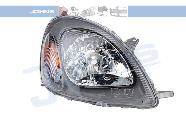 JOHNS 81 55 10 Headlight Right, H4, with indicator, with motor for headlamp levelling