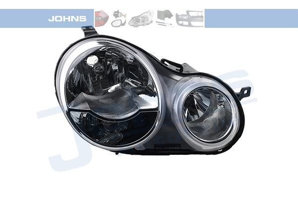 JOHNS 95 26 10-2 Headlight Right, H7, H1, with indicator, with motor for headlamp levelling