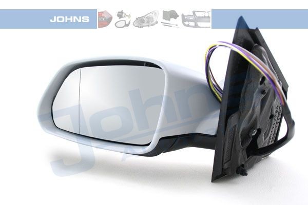 JOHNS 95 26 37-61 Wing mirror Left, for electric mirror adjustment, Aspherical, Heatable, primed