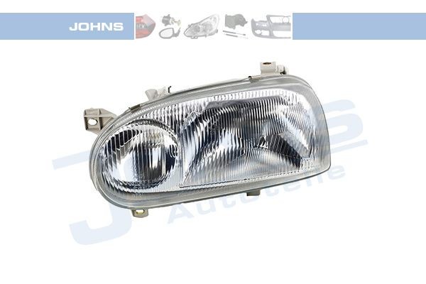 JOHNS 95 38 09-3 Headlight Left, H1/H1, without motor for headlamp levelling