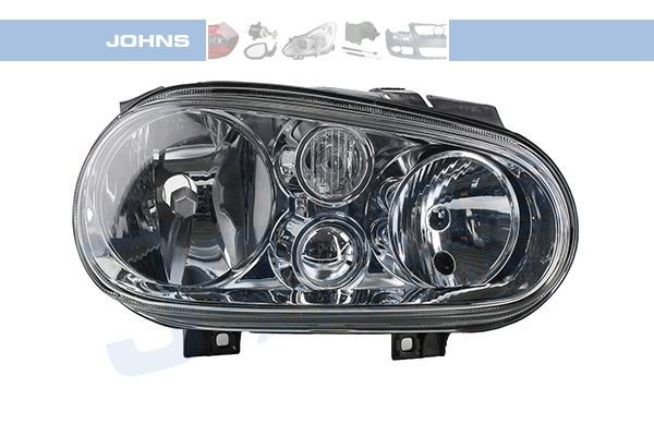 JOHNS 95 39 10 Headlight Right, H7, H1, with indicator, with high beam, without motor for headlamp levelling