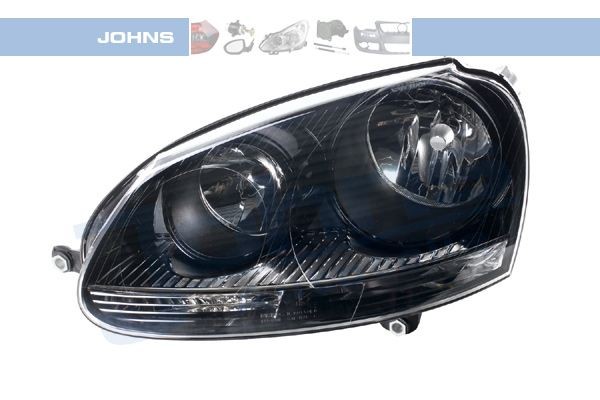 JOHNS 95 41 09-9 Headlight Left, H7/H7, with motor for headlamp levelling
