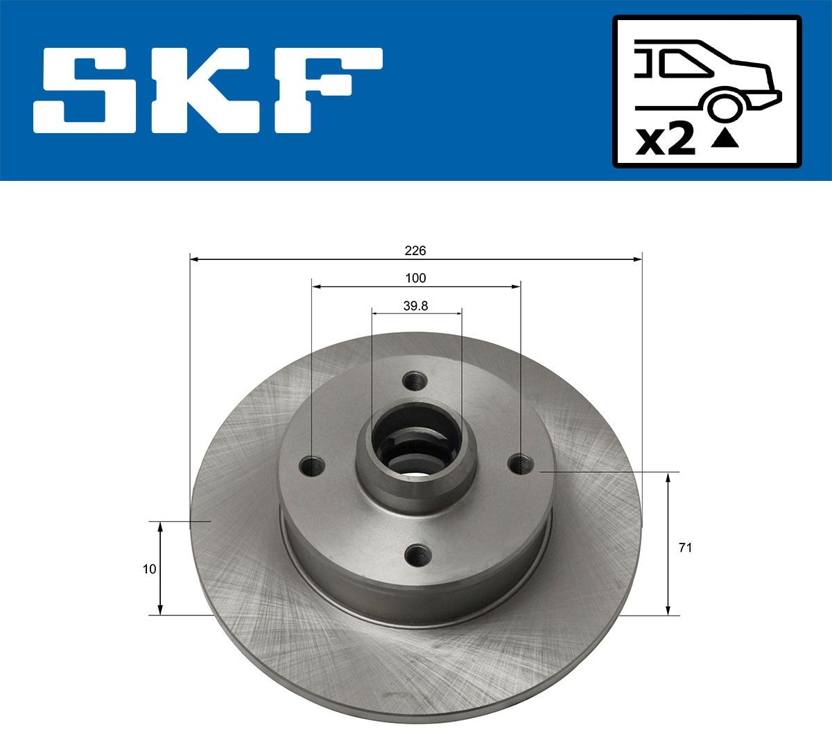 SKF Brake rotors VKBD 90105 S2