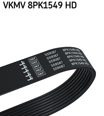 SKF 1549mm, 8 Number of ribs: 8, Length: 1549mm Alternator belt VKMV 8PK1549 HD buy
